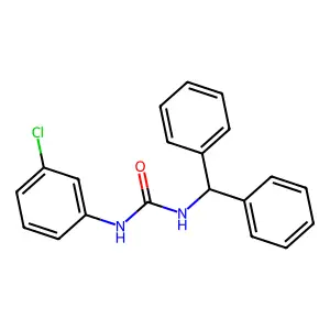 N-Benzhydryl-N'-(3-chlorophenyl)urea structure