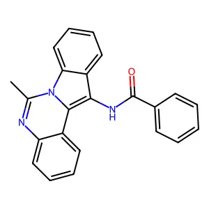 N-(6-methylindolo[1,2-c]quinazolin-12-yl)benzamide structure
