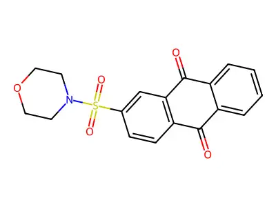 2-(Morpholine-4-sulfonyl)-anthraquinone structure