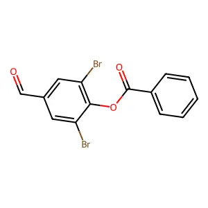 2,6-Dibromo-4-formylphenyl benzoate structure