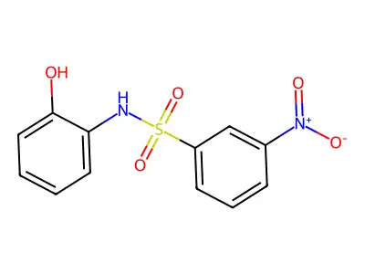 N-(2-hydroxyphenyl)-3-nitrobenzenesulfonamide structure