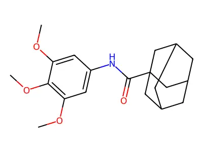 N-(3,4,5-trimethoxyphenyl)adamantane-1-carboxamide structure