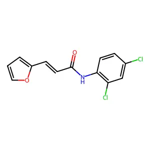 N-(2,4-dichlorophenyl)-3-(furan-2-yl)acrylamide structure