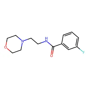 3-fluoro-N-[2-(morpholin-4-yl)ethyl]benzamide structure