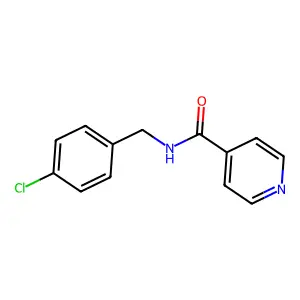 N-[(4-chlorophenyl)methyl]pyridine-4-carboxamide structure