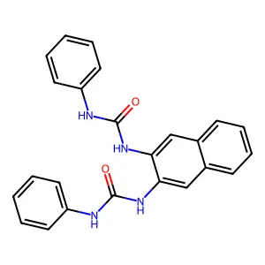 1-Phenyl-3-[3-(phenylcarbamoylamino)naphthalen-2-yl]urea structure