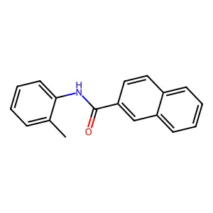 N-(2-methylphenyl)naphthalene-2-carboxamide structure
