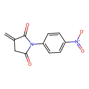 2-亚甲基-N-(间硝基苯基)琥珀酰亚胺 structure