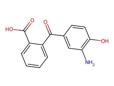 2-(3-Amino-4-hydroxybenzoyl)benzoic acid structure