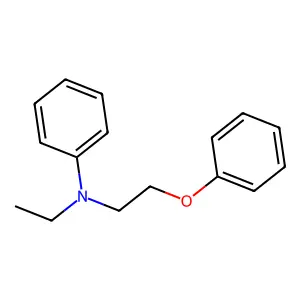 N-乙基-N-(2-苯氧乙基)苯胺 structure