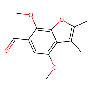 6-Benzofuraldehyde, 4,7-dimethoxy-2,3-dimethyl- structure