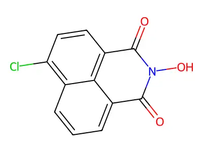 6-chloro-2-hydroxy-1H-benzo[de]isoquinoline-1,3(2H)-dione structure