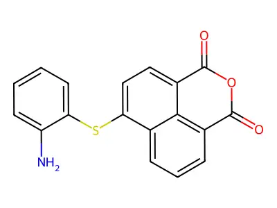 1H,3H-Naphtho[1,8-cd]pyran-1,3-dione, 6-[(2-aminophenyl)thio]- structure