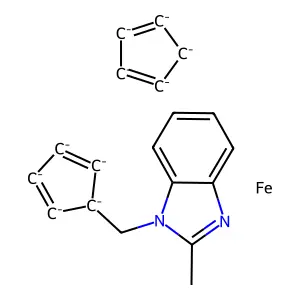 Chemical Compound (C19H10FeN2-10) structure