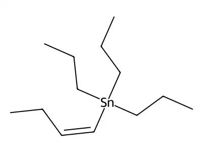 But-1-enyl(tripropyl)stannane structure
