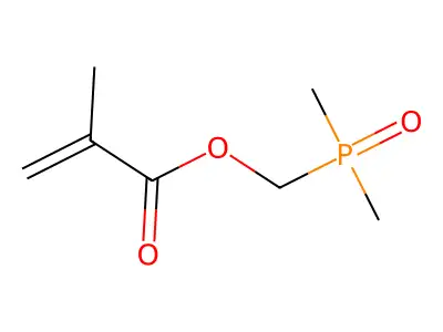 (Dimethylphosphinyl)methyl methacrylate structure