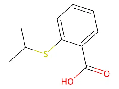 2-(Isopropylthio)benzoic acid structure