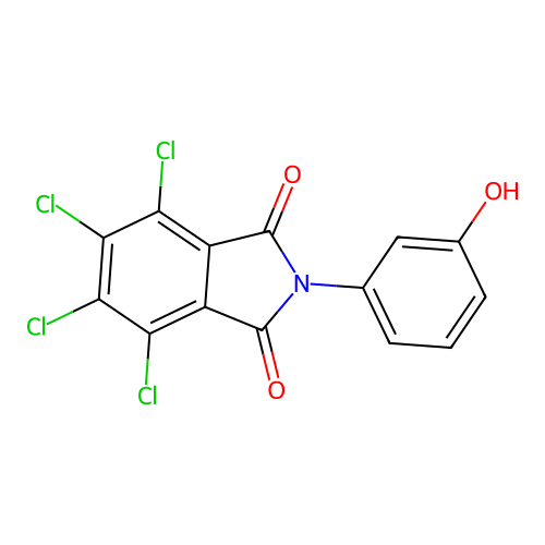 4,5,6,7-Tetrachloro-2-(3-hydroxy-phenyl)-isoindole-1,3-dione structure
