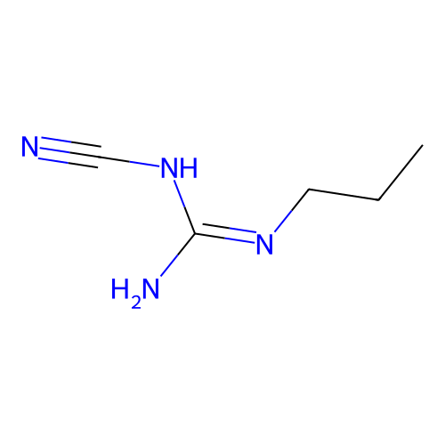 1-Cyano-3-propylguanidine structure