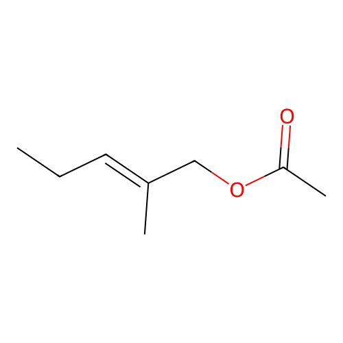2-Methylpent-2-en-1-yl acetate structure