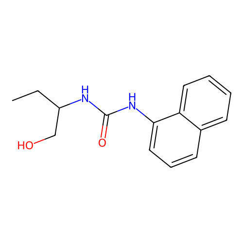 N'-(1-Hydroxybutan-2-yl)-N-naphthalen-1-ylcarbamimidic acid structure