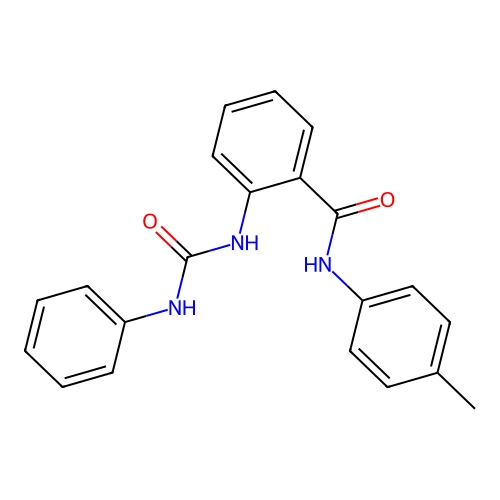 N-(4-methylphenyl)-2-[(phenylcarbamoyl)amino]benzamide structure