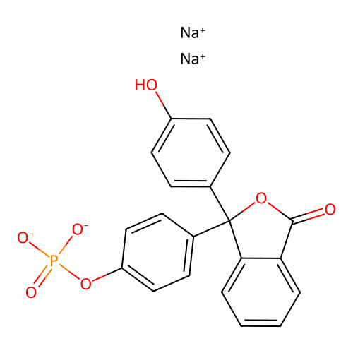 Phenolphthalein monophosphate disodium salt structure