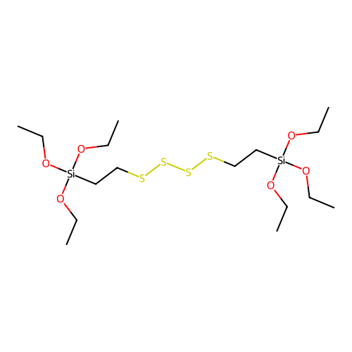 4,4,13,13-Tetraethoxy-3,14-dioxa-7,8,9,10-tetrathia-4,13-disilahexadecane structure