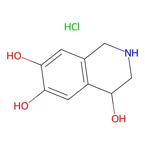 1,2,3,4-Tetrahydro-4,6,7-isoquinolinetriol hydrochloride structure