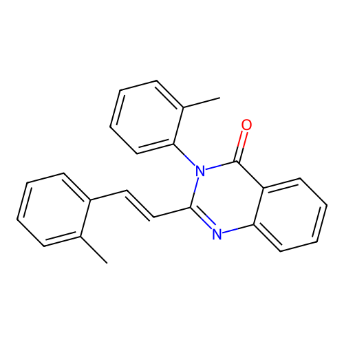(E)-2-(2-methylstyryl)-3-(o-tolyl)quinazolin-4(3H)-one structure