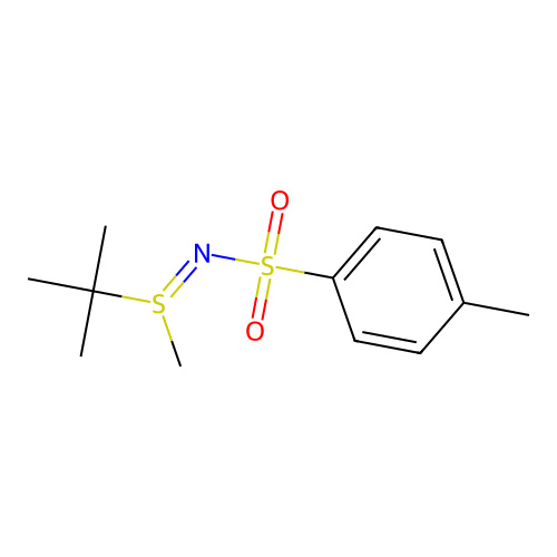 N-[Tert-butyl(methyl)-lambda(4)-sulfanylidene]-4-methylbenzenesulfonamide structure