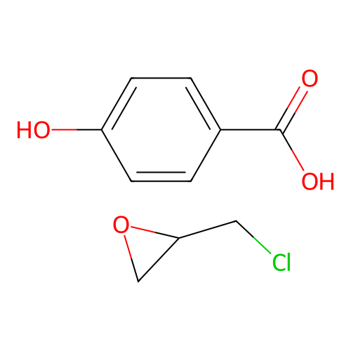 4-Hydroxybenzoic acid--2-(chloromethyl)oxirane (1/1) structure