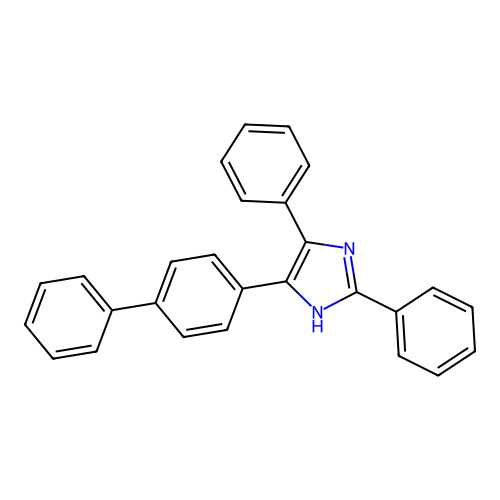 5-(biphenyl-4-yl)-2,4-diphenyl-1H-imidazole structure