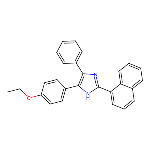 4-(4-ethoxyphenyl)-2-(naphthalen-1-yl)-5-phenyl-1H-imidazole structure