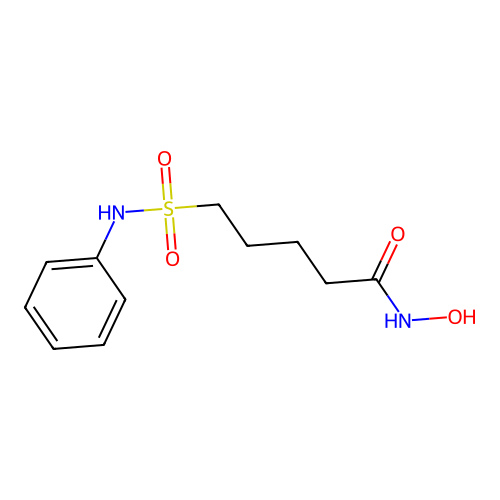 N-hydroxy-5-(phenylsulfamoyl)pentanamide structure