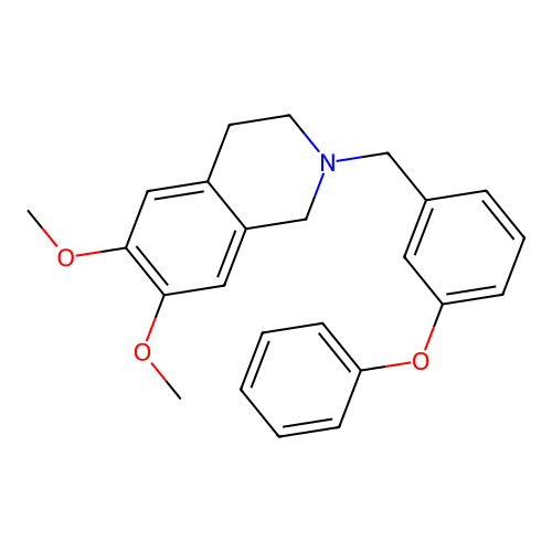 6,7-Dimethoxy-2-(3-phenoxybenzyl)-1,2,3,4-tetrahydroisoquinoline structure