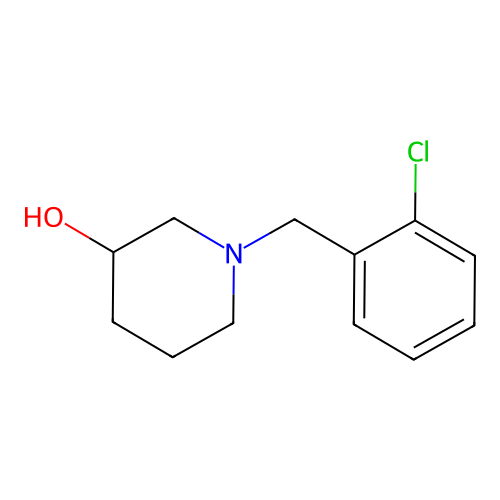 1-(2-Chlorobenzyl)piperidin-3-ol structure