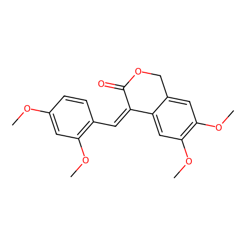 4-(2,4-Dimethoxybenzylidene)-6,7-dimethoxyisochroman-3-one structure