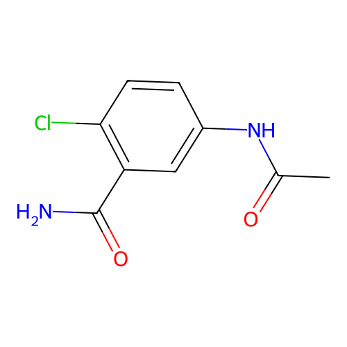 5-(Acetylamino)-2-chlorobenzamide structure