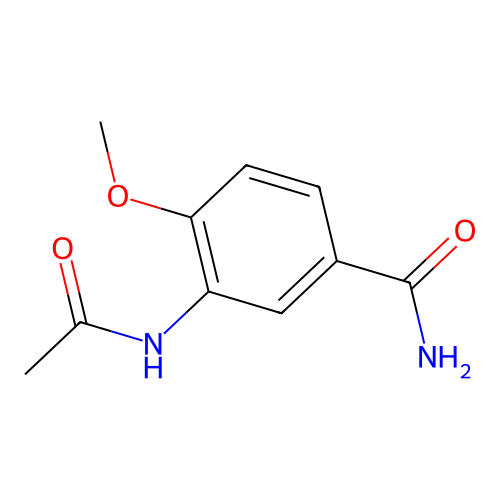 3-(Acetylamino)-4-methoxybenzamide structure