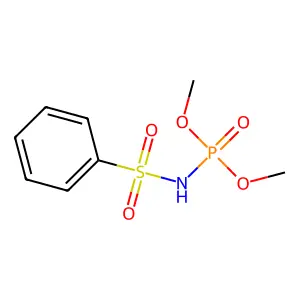 Dimethyl phenylsulfonylamidophosphate structure