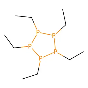 Pentaphospholane, pentaethyl- structure