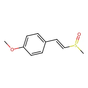 2-(4-Methoxyphenyl)vinyl methyl sulfoxide structure