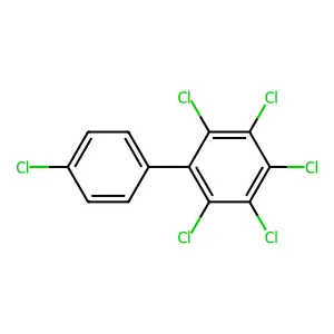 2,3,4,4',5,6-Hexachlorobiphenyl structure