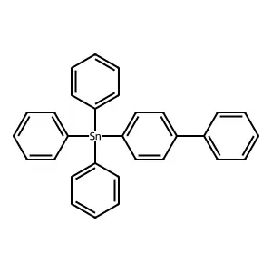 Triphenyl-(4-phenylphenyl)stannane structure