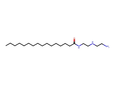 N-(2-((2-Aminoethyl)amino)ethyl)hexadecan-1-amide structure