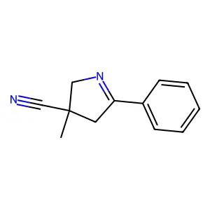 3-Methyl-5-phenyl-2,4-dihydropyrrole-3-carbonitrile structure