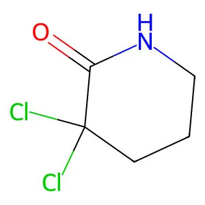 3,3-Dichloropiperidin-2-one structure