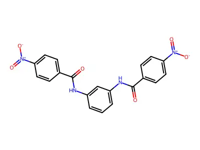 4-Nitro-N-(3-((4-nitrobenzoyl)amino)phenyl)benzamide structure