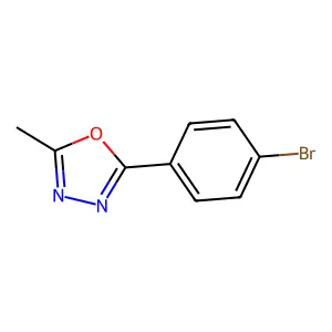 2-(4-Bromophenyl)-5-methyl-1,3,4-oxadiazole structure